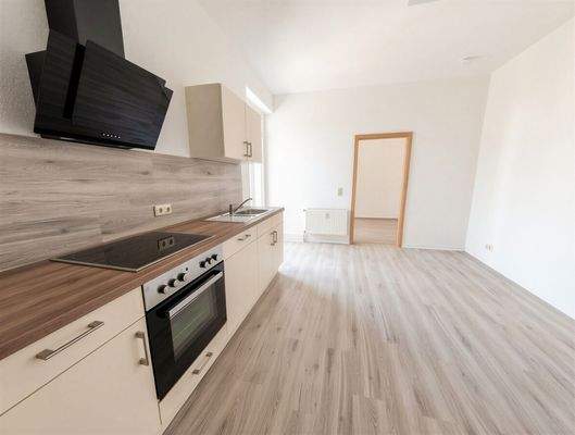 Küche mit Einbauküche