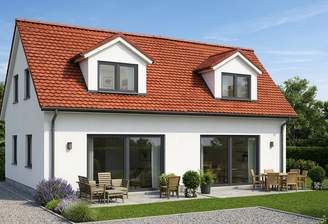 Visualisierung Ansicht Doppelhaus