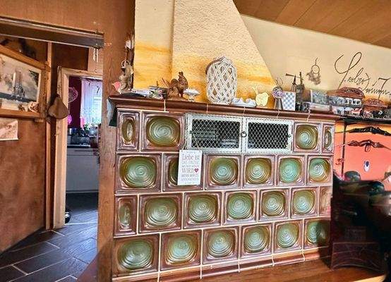 Kaminofen im Wohnzimmer