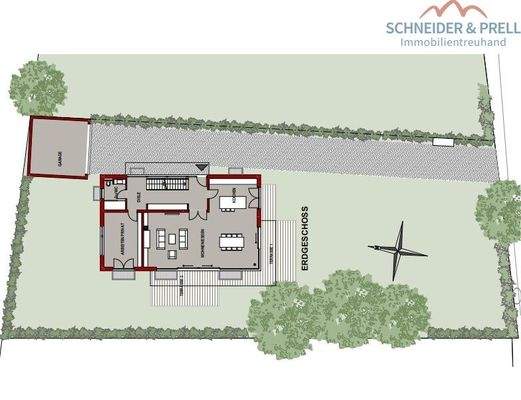 Grundstück Haus 1  quer