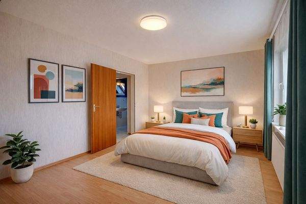 Schlafzimmer, Einrichtungsbeispiel