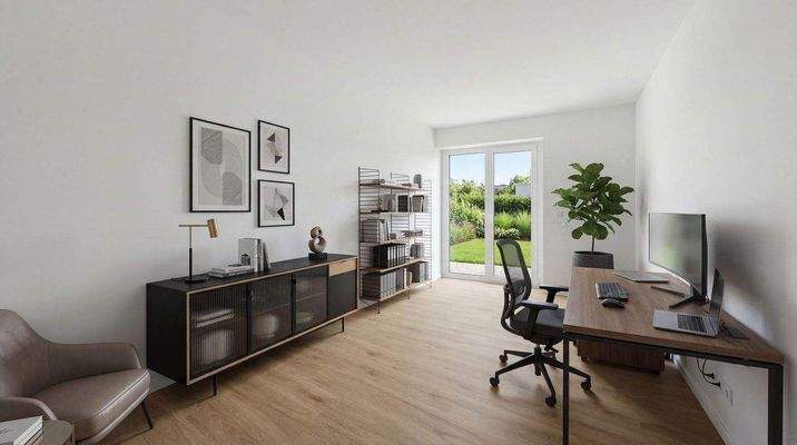 Arbeits- und Gästezimmer / KI-Staging
