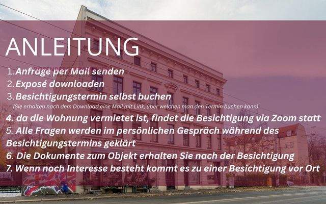 Immobilie in Leipzig / Gohlis zu verkaufen_Anleitung Online Termin