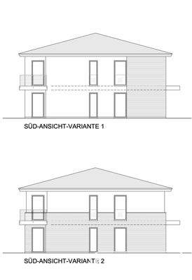 Südansichten MFH inkl. 2 Varianten