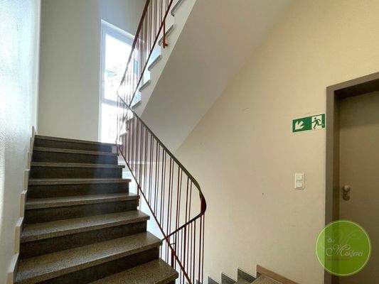 Heraufspatziert über Ihr Treppenhaus ...