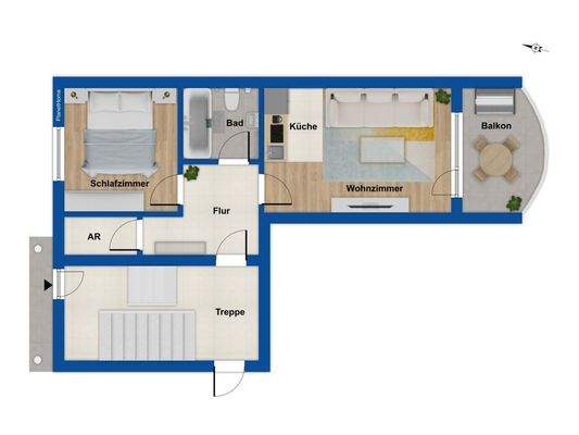 Grundriss Hochparterre