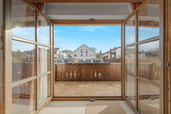 Ausblick vom Schlafzimmer