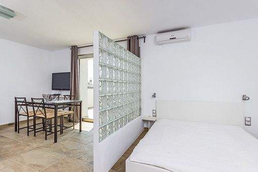 Schlafzimmer des Apartments