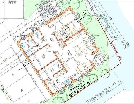 Grundriss der Wohnung