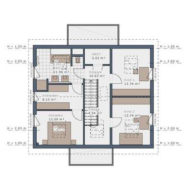Grundriss Obergeschoss
