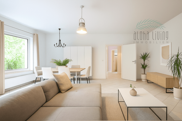 Visualization of living and dining area (ground floor)