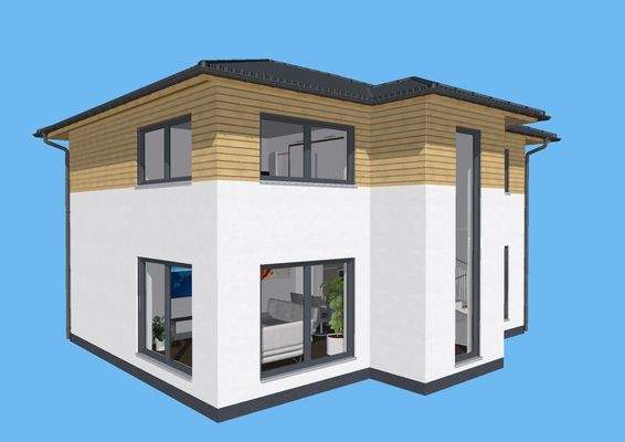 einem dekorativen Erker