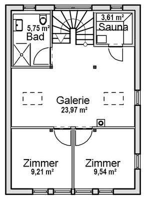 Gästehaus Obergeschoß 