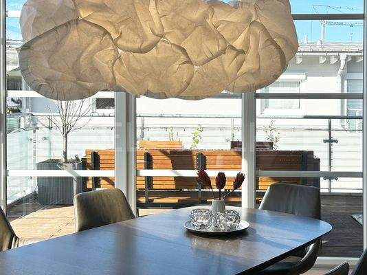 Blick aus dem Esszimmer