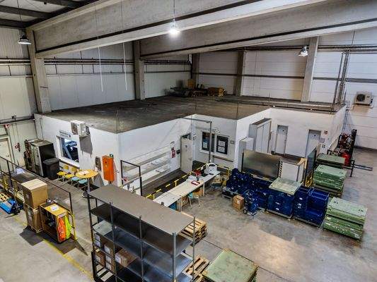 Blick auf den Kommissionierbereich