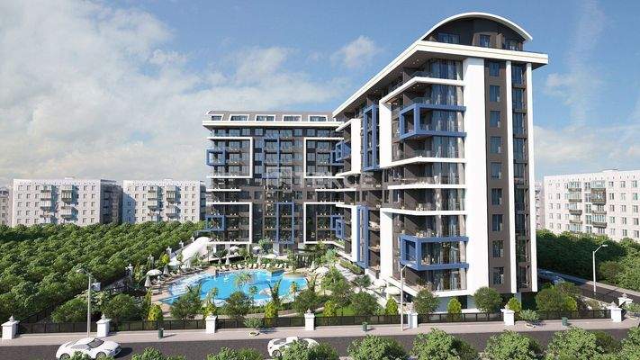 Stylishly Designed Flats 600 M to the Beach in Alanya