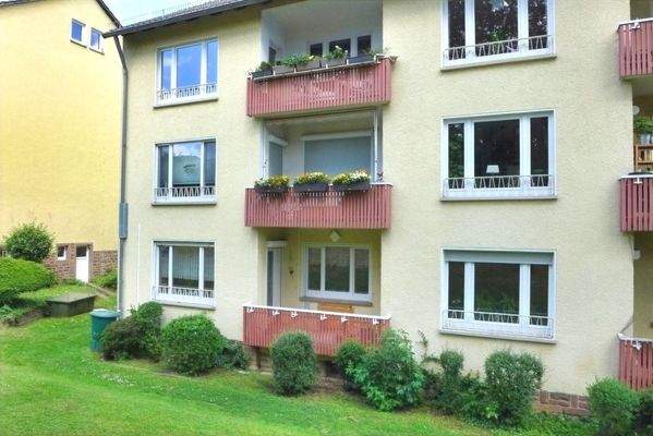 Hausrückseite (derzeit ist das Gebäude eingerüstet bis ca. Ende Dezember)