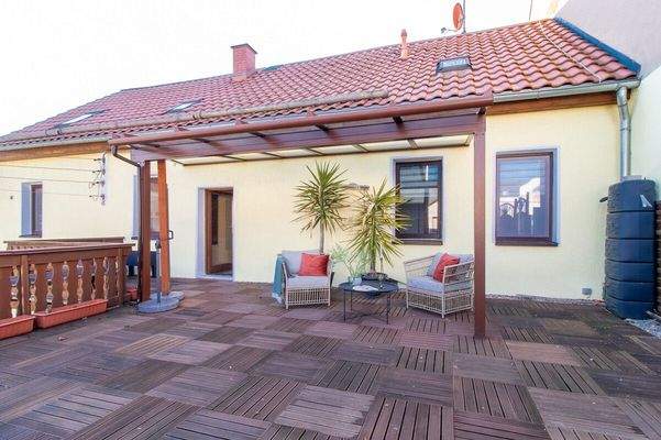 Terrasse in der 1. Etage