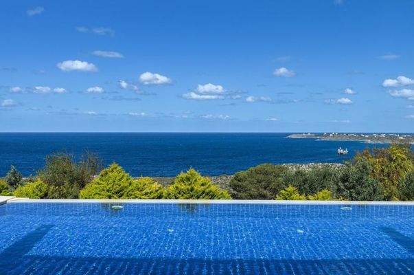 Kreta, Kalathas: Moderne mediterrane Villa mit atemberaubendem Meerblick zu verkaufen