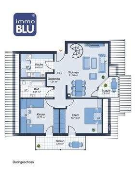 Grundriss 1.Dachgeschoss