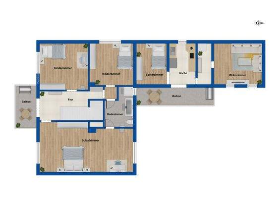 Grundriss Obergeschoss