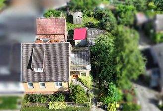 Blick auf das Grundstück