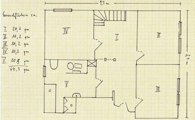 Grundriss-Skizze:  1. OG