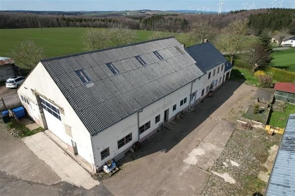 XLuftaufnahem Hauptgebäude von Südwesten (Mittel