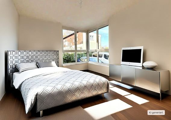 Schlafzimmer möbliert