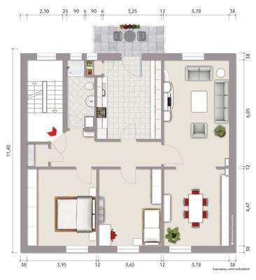 Grundriss 1. OG bis 3. OG