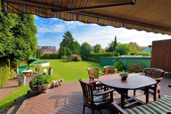 der Ausblick von der Terrasse