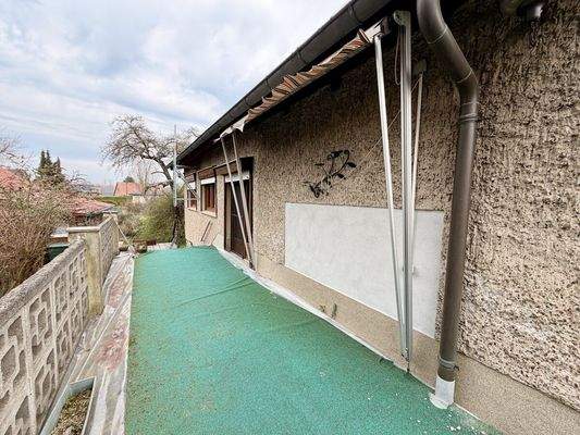 ... auf die Terrasse