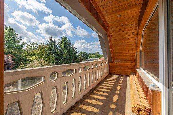 Loggia mit Blick ins Grüne