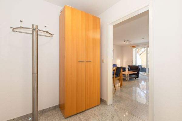 Der geräumige Eingangsbereich