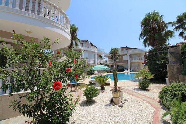 Triplex Villa with a Garden in a Complex in Belek Antalya