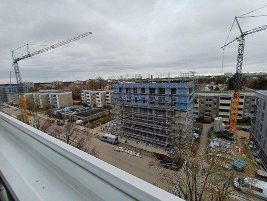 Stadtansicht mit Bauarbeiten