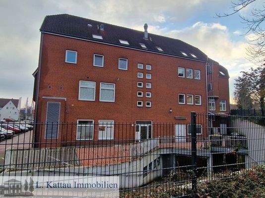 Seitliche Hausansicht - Eingangsbereich