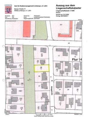 Liegenschaftskarte 