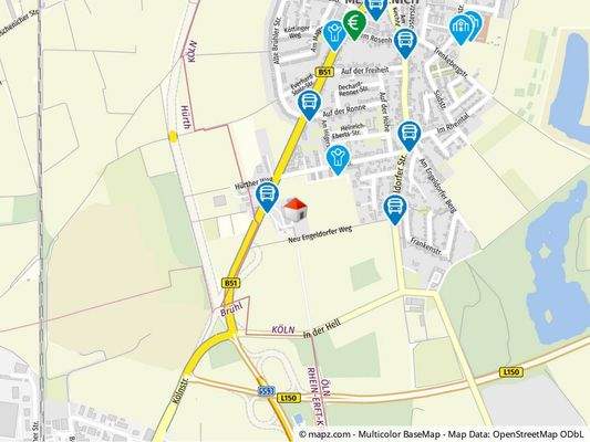 Geolyzer Kartenausschnitt