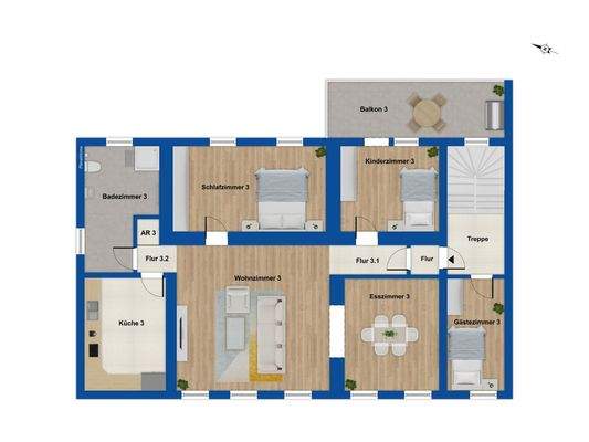 Grundriss OG Haus 23