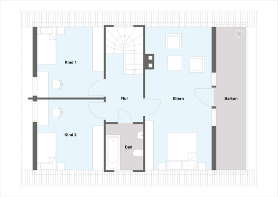 Grundriss Dachgeschoss