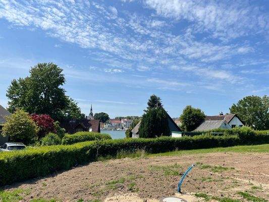 Blick von Grundstück Nummer 3 Richtung Schlei