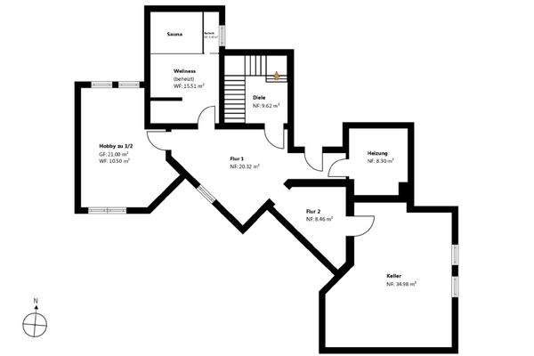 Grundriss Untergeschoss