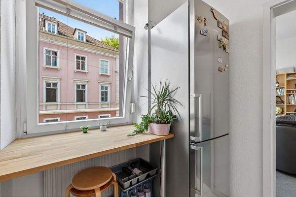 Ausblick Küche vermieteten Wohnung