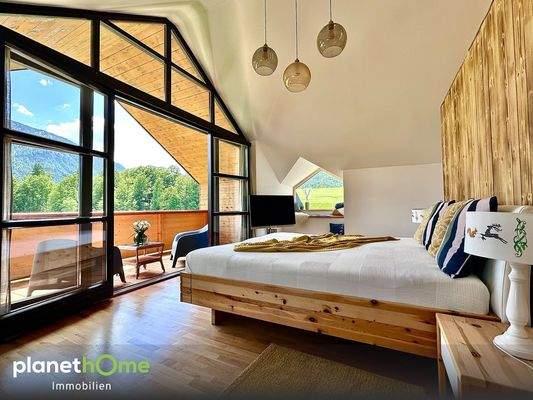 Master Bedroom mit Bergblick