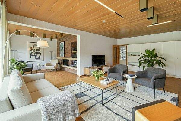 Wohnzimmer Erdgeschoss  illustriert