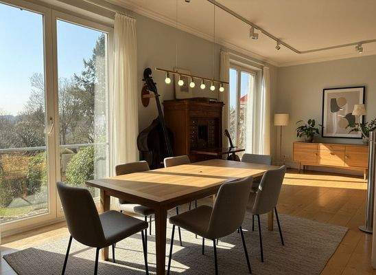 Wohn und Esszimmer - virtuell Möbliert