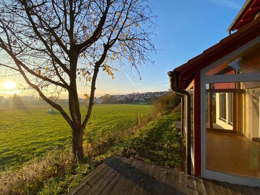 Ausblick von der Terrasse