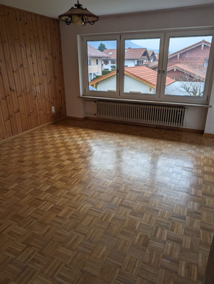 Schlafzimmer mit Bergblick