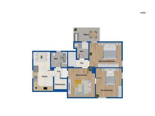 Grundriss Obergeschoss